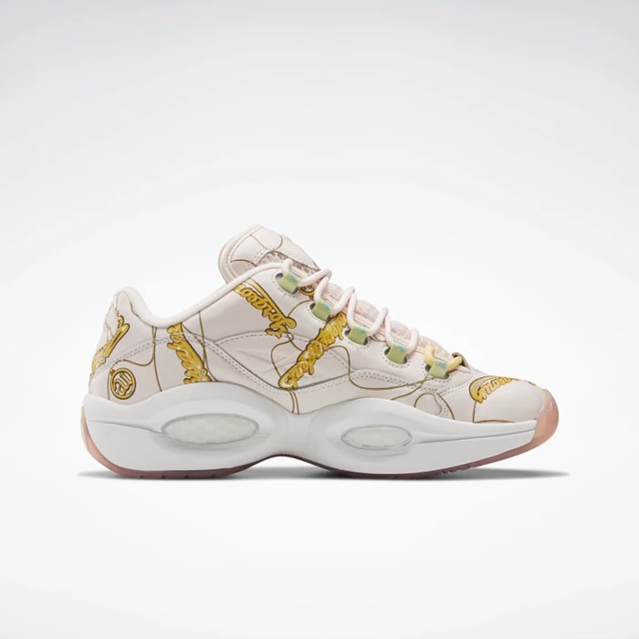 Basketbalove Tenisky Reebok BBC Question Low Panske Pink/White/Yellow | XQOVDF807