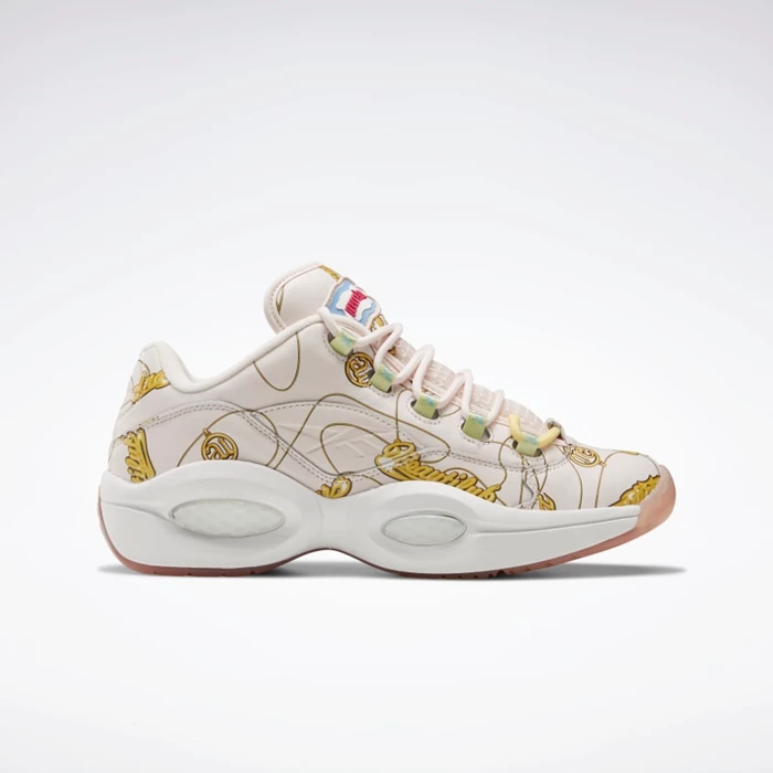 Basketbalove Tenisky Reebok BBC Question Low Panske Pink/White/Yellow | XQOVDF807