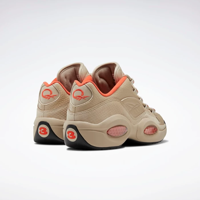 Basketbalove Tenisky Reebok Question Low Panske Beige/Orange/Black | KCGRJB543