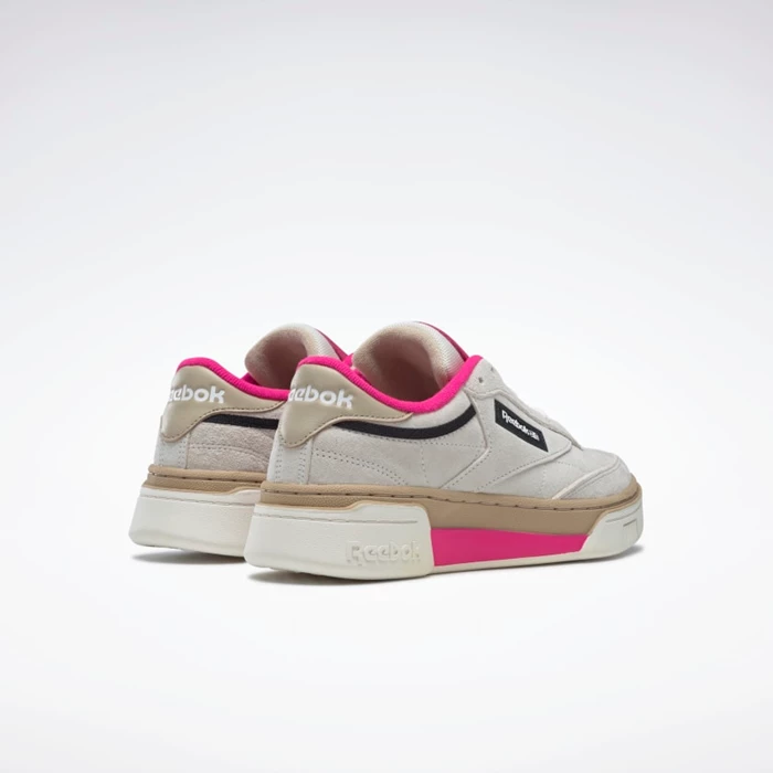 Botasky Reebok Club C Stacked Damske Beige/Pink | KTHURO680