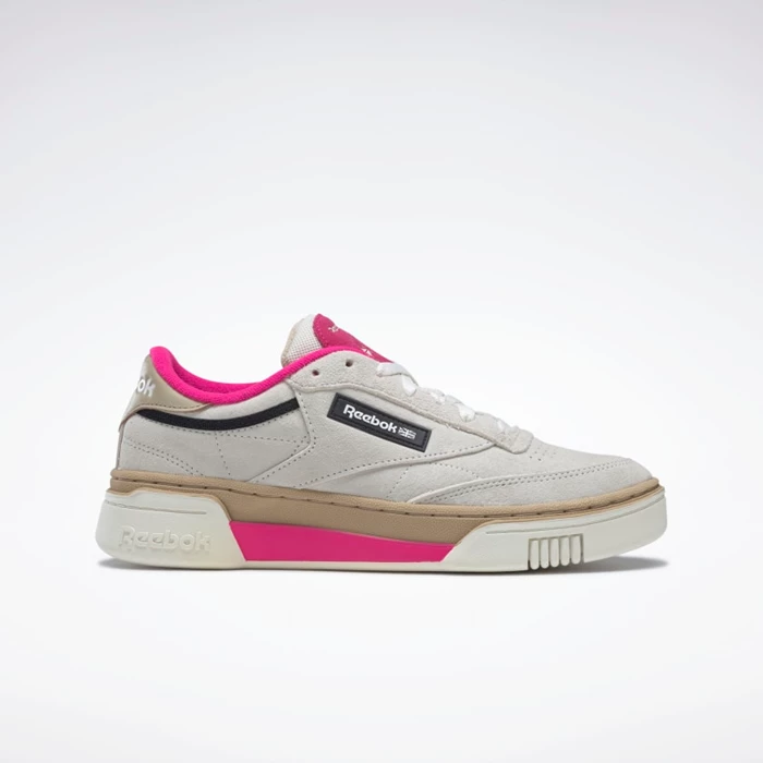 Botasky Reebok Club C Stacked Damske Beige/Pink | KTHURO680