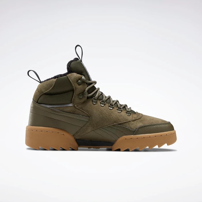 Botasky Reebok Exofit Hi Plus Ripple Boots Damske Green/Black | NMSYAL156