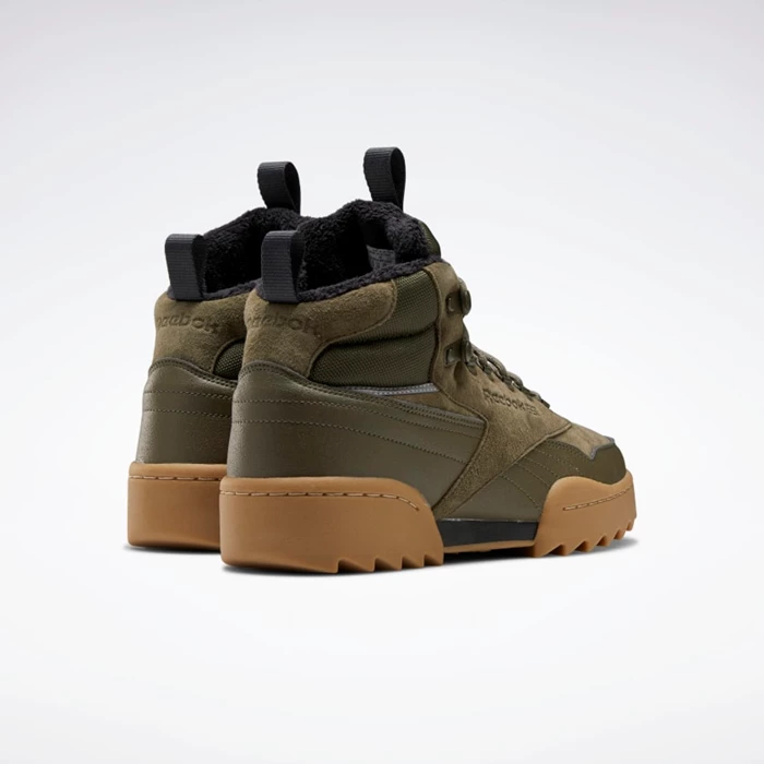 Botasky Reebok Exofit Hi Plus Ripple Boots Damske Green/Black | NMSYAL156