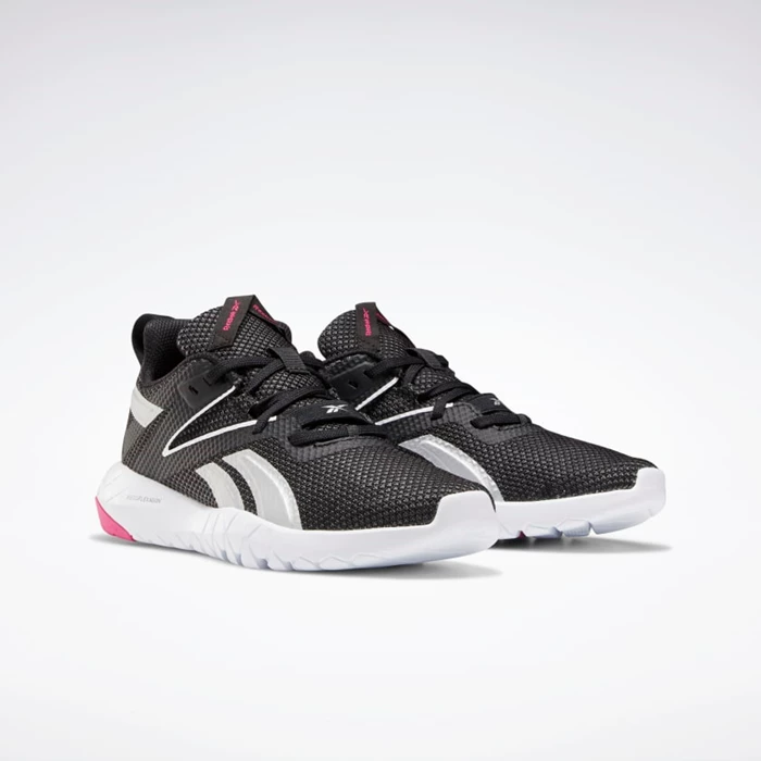 Botasky Reebok Mega Flexagon Damske Black/White/Pink | NKQPUZ869