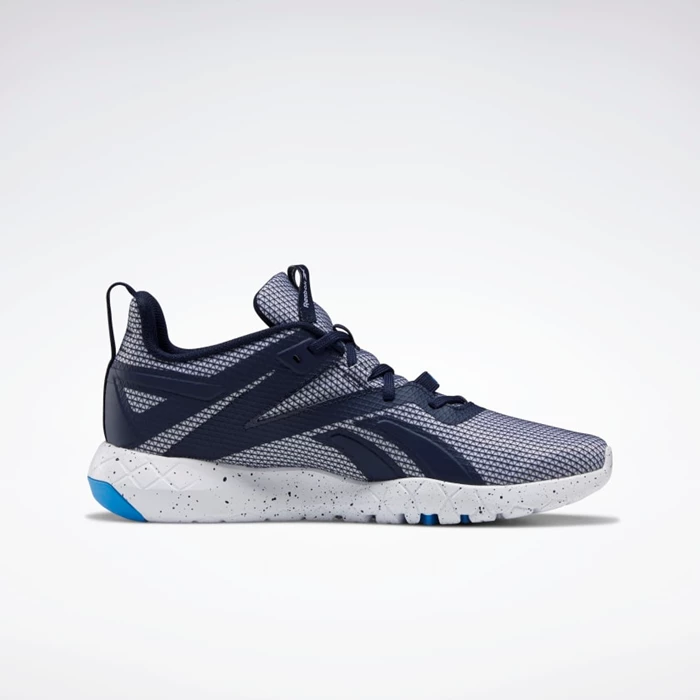 Botasky Reebok Mega Flexagon Panske White/Navy/Blue | IPRSDB985