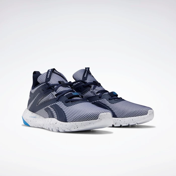 Botasky Reebok Mega Flexagon Panske White/Navy/Blue | IPRSDB985