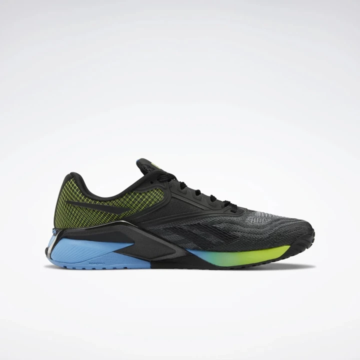 Botasky Reebok Nano X2 Panske Čierne Modre Žlté | NKQGJP986