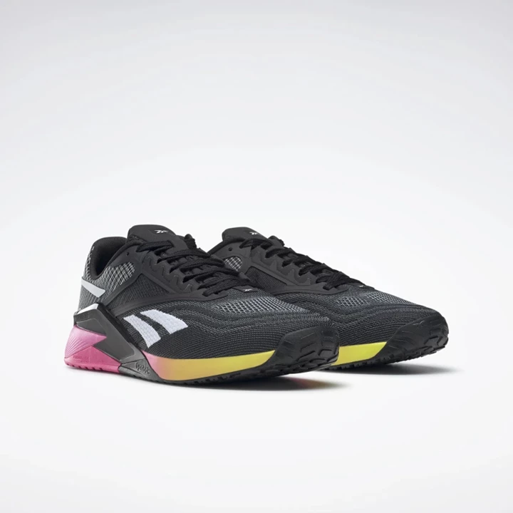 Botasky Reebok Nano X2 Panske Čierne Ruzove Žlté | QEYXTR209