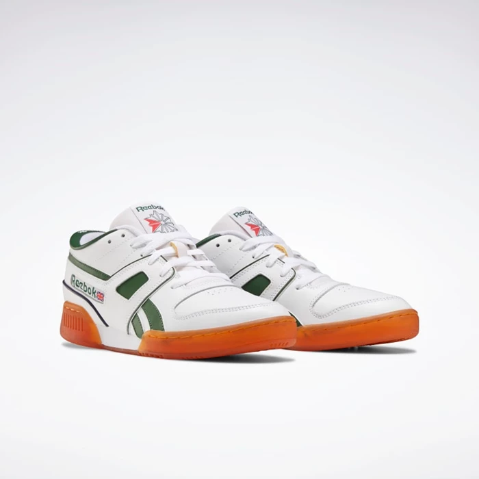 Botasky Reebok Pro Workout Lo Panske White/Green/Navy | AZUESN467