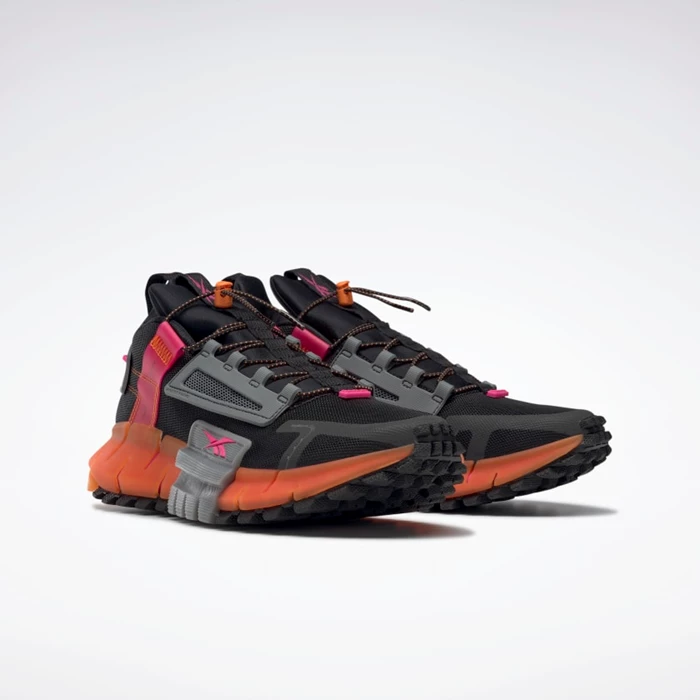 Botasky Reebok Zig Kinetica Edge Panske Black/Pink/Orange | SZRCIV950