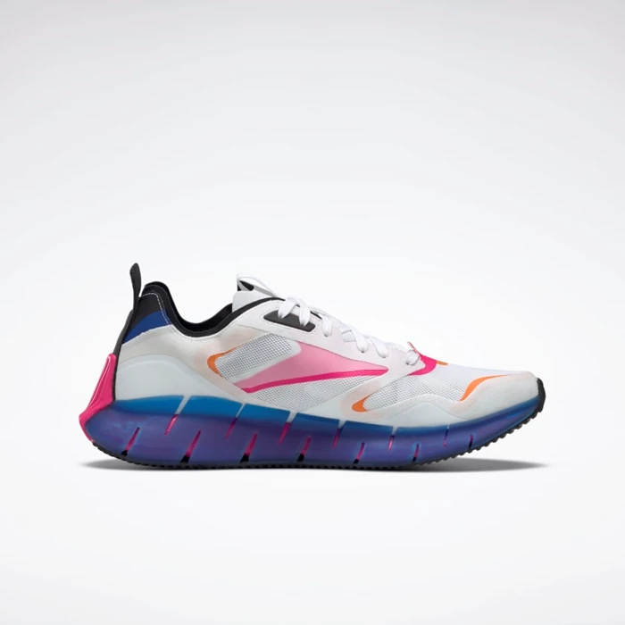 Botasky Reebok Zig Kinetica Horizon Damske White/Blue/Pink | EMKQPS978