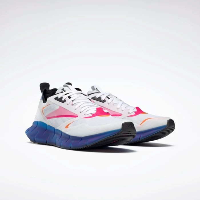 Botasky Reebok Zig Kinetica Horizon Damske White/Blue/Pink | EMKQPS978