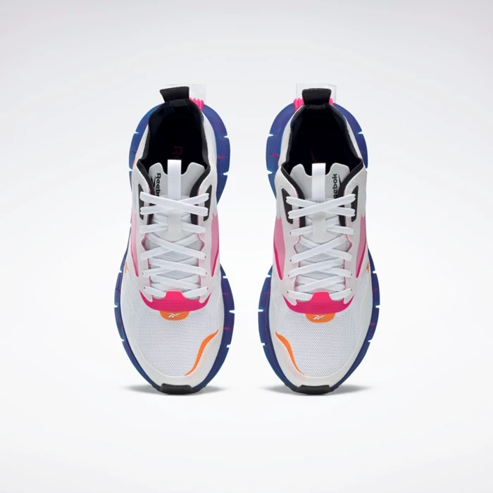 Botasky Reebok Zig Kinetica Horizon Damske White/Blue/Pink | EMKQPS978