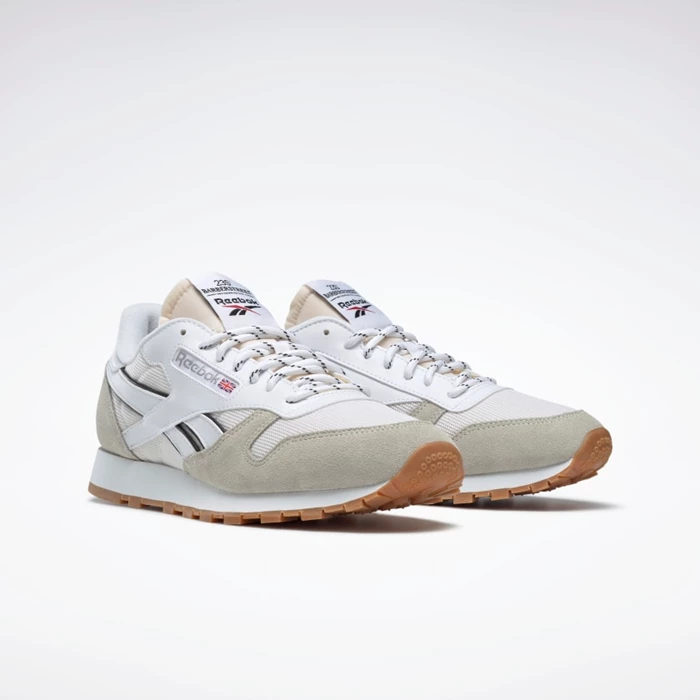 Classics Reebok 235th Barberstreet Classic Leather Panske White/Black | EZVPGT023