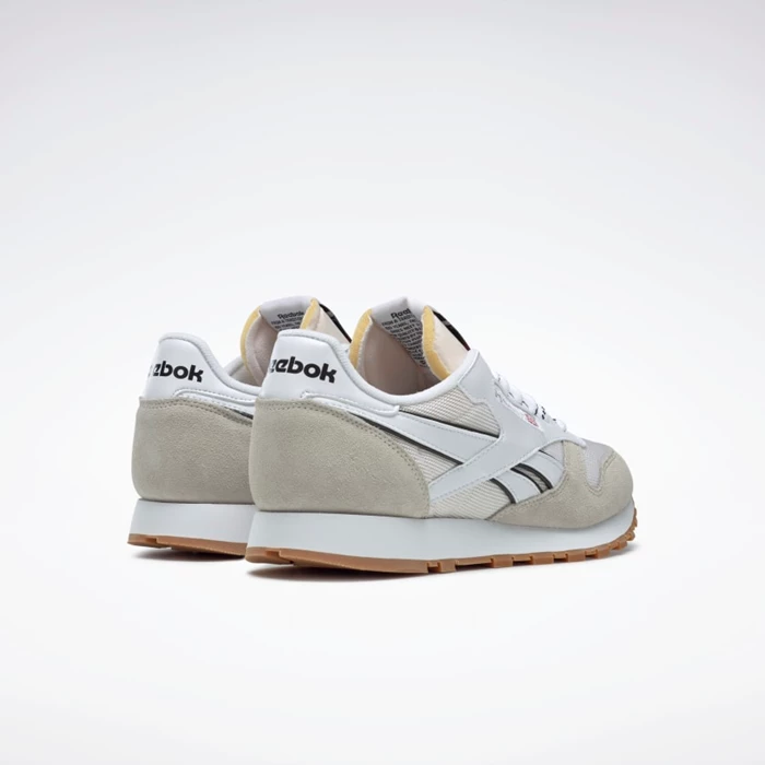 Classics Reebok 235th Barberstreet Classic Leather Panske White/Black | EZVPGT023