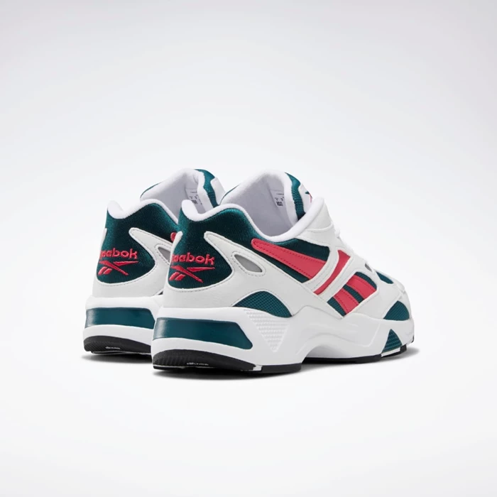 Classics Reebok Aztrek 96 Panske White/Deep Turquoise/Pink | EIPXNQ548