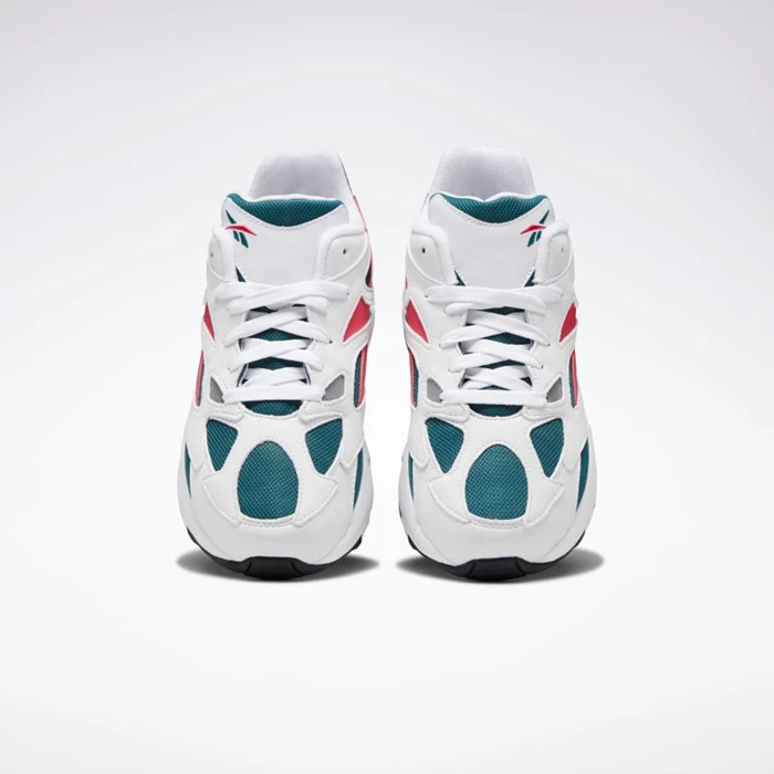 Classics Reebok Aztrek 96 Panske White/Deep Turquoise/Pink | EIPXNQ548