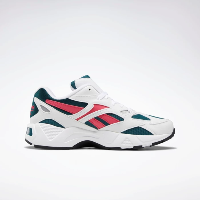 Classics Reebok Aztrek 96 Panske White/Deep Turquoise/Pink | EIPXNQ548