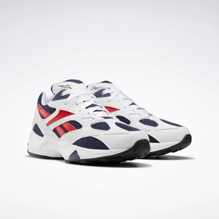 Classics Reebok Aztrek 96 Panske White/Navy/Red | WMITAS738