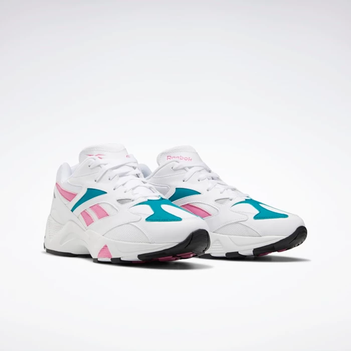 Classics Reebok Aztrek 96 Panske White/Pink/Turquoise | BMCVWU573