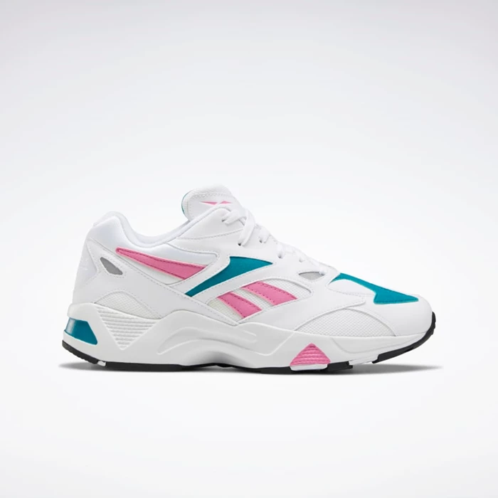 Classics Reebok Aztrek 96 Panske White/Pink/Turquoise | BMCVWU573