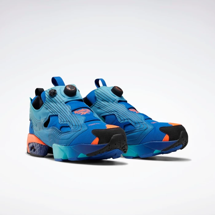 Classics Reebok Chromat Instapump Fury Panske Blue/Blue/Black | HEIAFT970