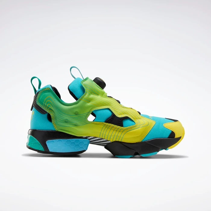 Classics Reebok Chromat Instapump Fury Panske Turquoise/Yellow/Blue | SVBTRM476