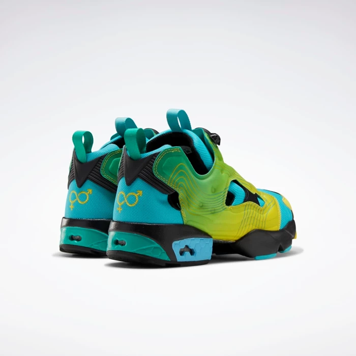 Classics Reebok Chromat Instapump Fury Panske Turquoise/Yellow/Blue | SVBTRM476