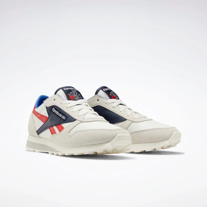 Classics Reebok Classic Leather AZ Damske Navy/Red | AFUXNZ361