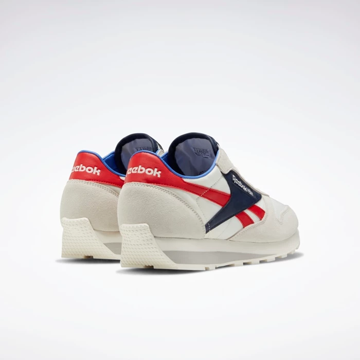 Classics Reebok Classic Leather AZ Damske Navy/Red | AFUXNZ361