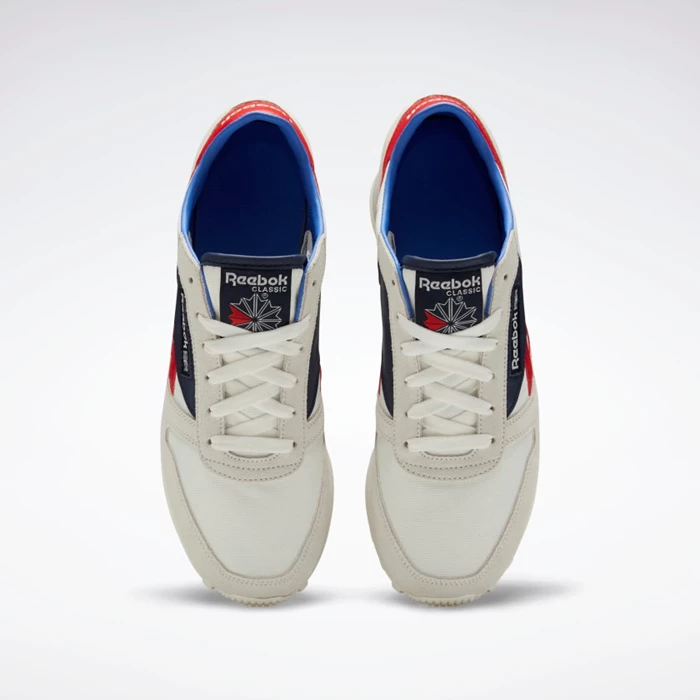 Classics Reebok Classic Leather AZ Damske Navy/Red | AFUXNZ361