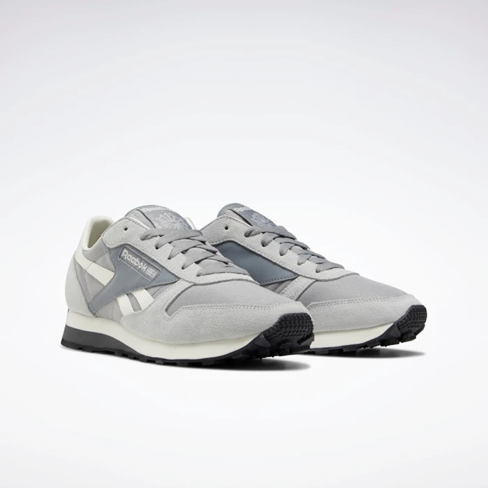 Classics Reebok Classic Leather AZ Damske Grey/Grey | RWANEQ789