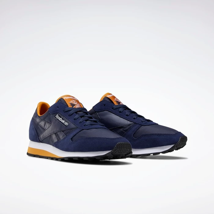 Classics Reebok Classic Leather AZ Damske Navy/White | SARGEW408