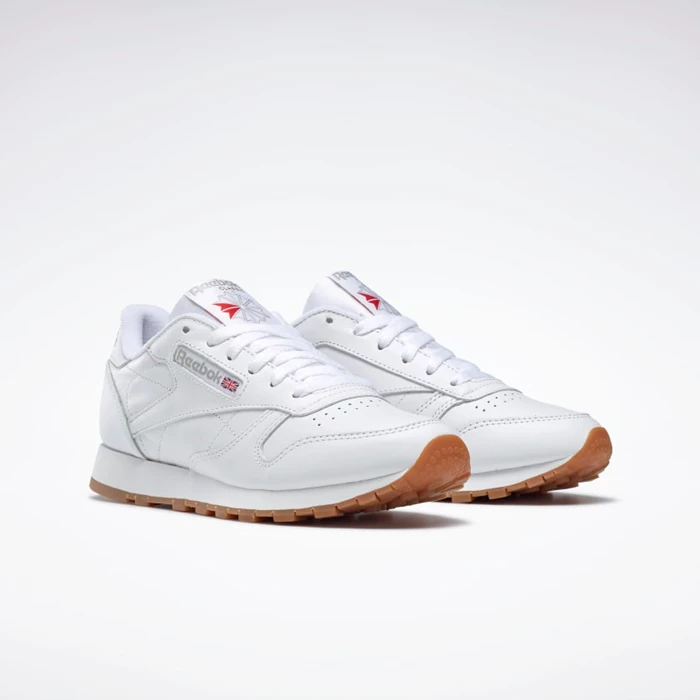 Classics Reebok Classic Leather Damske Biele | HXEVYF123