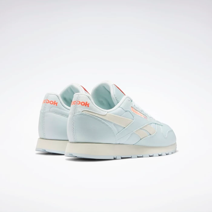 Classics Reebok Classic Leather Damske Blue/White/Orange | LEUWDP746