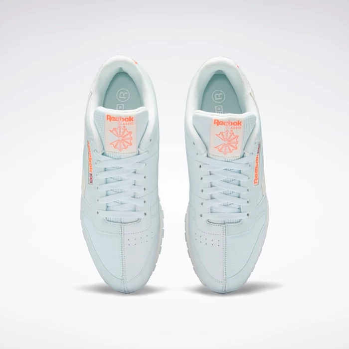 Classics Reebok Classic Leather Damske Blue/White/Orange | LEUWDP746