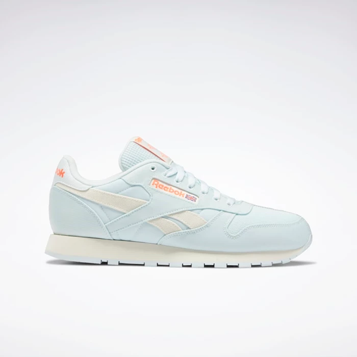 Classics Reebok Classic Leather Damske Blue/White/Orange | LEUWDP746