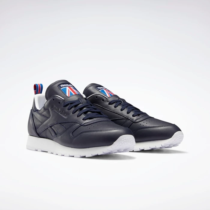 Classics Reebok Classic Leather Damske Navy/White/Red | TLJEOW162