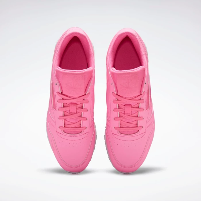 Classics Reebok Classic Leather Damske Pink/Pink/White | RIOTQY845