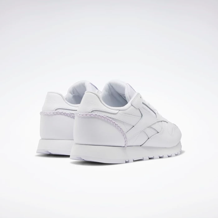 Classics Reebok Classic Leather Damske White/White | HCNQKD572