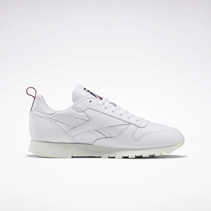 Classics Reebok Classic Leather Damske White/Navy | IYAGMP978