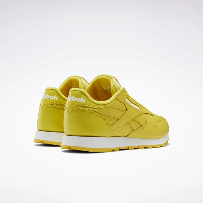 Classics Reebok Classic Leather Damske Yellow/White/White | VXPIKJ950