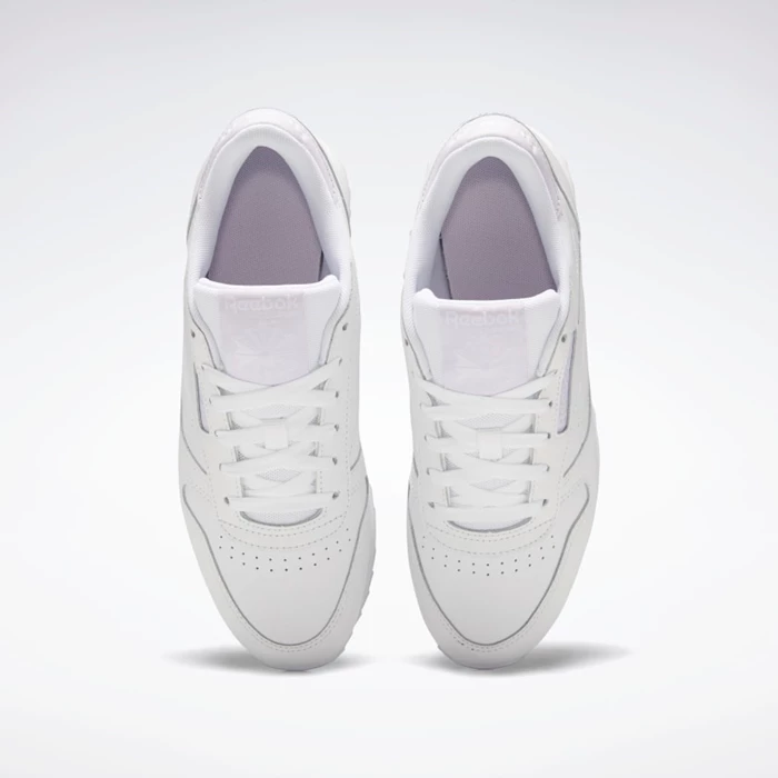 Classics Reebok Classic Leather Double Damske White/White | QACJPG078