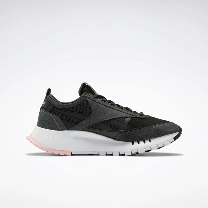 Classics Reebok Classic Leather Legacy Damske Black/Grey/Grey | FIMHDK297