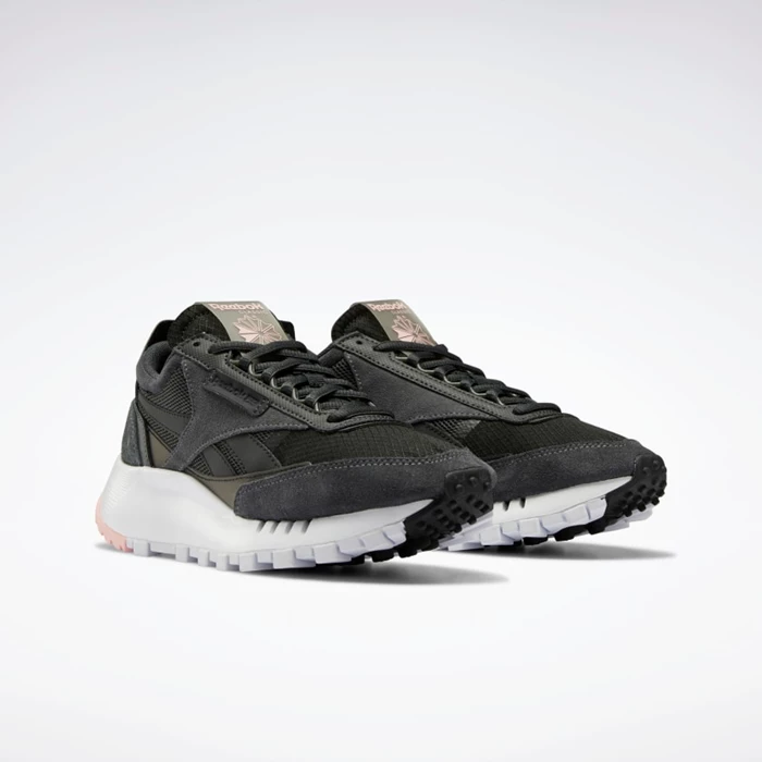 Classics Reebok Classic Leather Legacy Damske Black/Grey/Grey | FIMHDK297