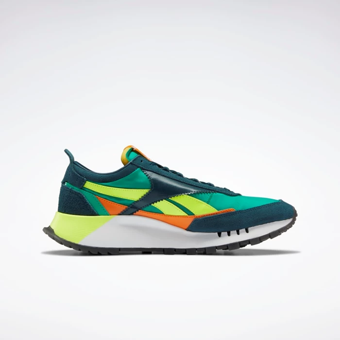 Classics Reebok Classic Leather Legacy Panske Blue/Green/Yellow | EROYBF865