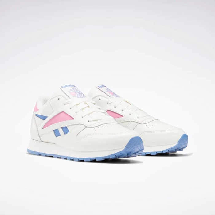 Classics Reebok Classic Leather Mark Damske Pink/Blue | GRUMCQ189