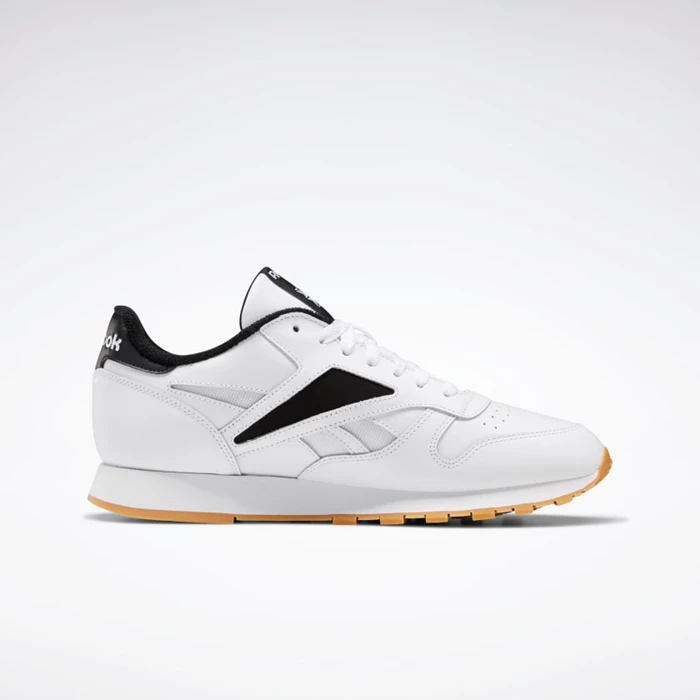 Classics Reebok Classic Leather Mark Panske White/Black/White | NSHFJB649