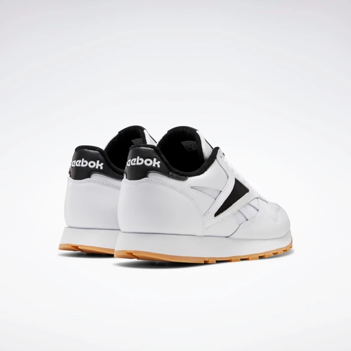 Classics Reebok Classic Leather Mark Panske White/Black/White | NSHFJB649