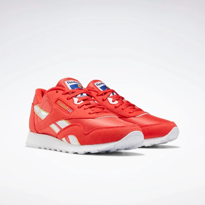 Classics Reebok Classic Nylon Damske Red/White/Red | VPYGIC672